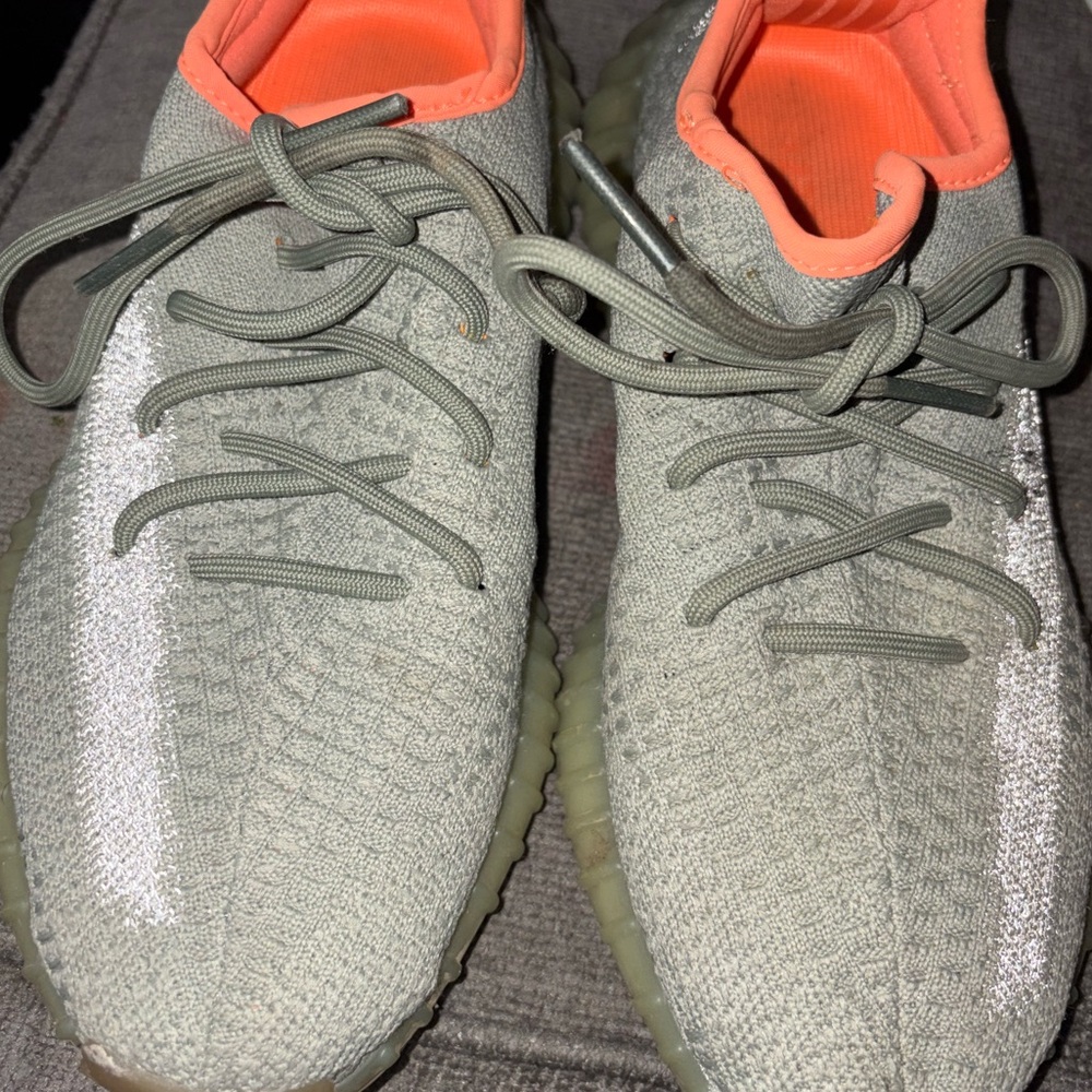 Adidas Orange and Gray Sneakers